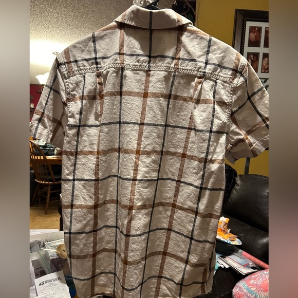 CARHARTT RUGGED FLEX RELAXED FIT BUTTON DOWN MEN’S SHORT SLEEVE SHIRT - Picture 2 of 4